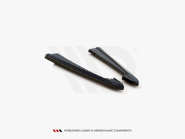 Maxton Design Gloss Black Rear Side Splitters V2 Audi Rs6 C7 (2013-2017)