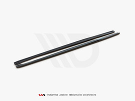 Maxton Design Gloss Black Side Skirts Diffusers V2 Audi Rs6 C7 (2013-2017)