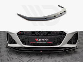 Maxton Design Gloss Black Front Splitter V2 Audi Rs6 C8 / Rs7 C8 (2019-)