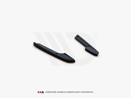 Maxton Design Gloss Black Rear Side Splitters V.2 Audi Rs6 C8 / Rs7 C8 (2019-)