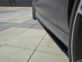 Maxton Design Gloss Black Side Skirts Diffusers Audi Rs7 C7 Facelift (2014-2017)