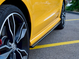 Maxton Design Gloss Black Side Skirts Splitters Audi S1 Mk1 (2014-2018)
