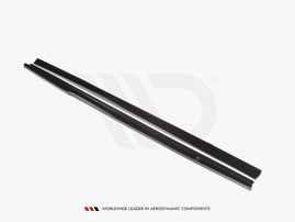 Maxton Design Gloss Black Side Skirts Diffusers Audi S3 / A3 S-Line 8V / 8V Fl Hatchback
