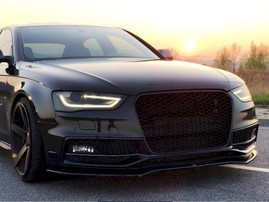 Maxton Design Gloss Black Front Splitter V.2 Audi S4 B8/ A4 B8 S-Line Facelift