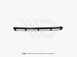 Maxton Design Gloss Black Central Rear Splitter Audi TT S 8J (With A Vertical Bar) (2008-13)
