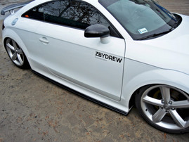 Maxton Design Gloss Black Side Skirts Diffusers Audi TT Mk2 Rs