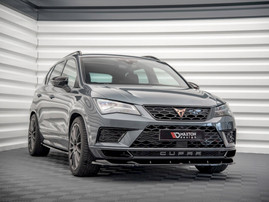 Maxton Design Gloss Black Front Splitter V2 Cupra Ateca (2018-2019)