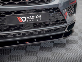 Maxton Design Gloss Black Front Splitter V2 Cupra Ateca (2018-2019)