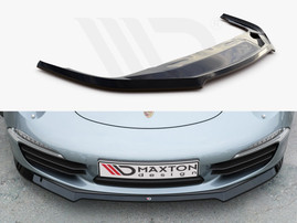 Maxton Design Gloss Black Front Splitter V1 Porsche 911 Carrera 991 (2011-2016)