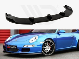 Maxton Design Gloss Black Front Splitter Porsche 911 Carrera 997.1 (2004-09)