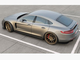 Maxton Design Gloss Black Side Skirts Diffusers Porsche Panamera Gts 971 (2019-)