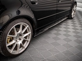 Maxton Design Gloss Black Side Skirts Diffusers Seat Exeo (2008-2013)