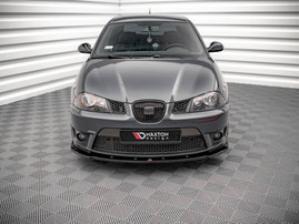 Maxton Design Gloss Black Front Splitter V.1 Seat Ibiza Cupra Mk3 (2004-2008)