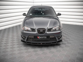 Maxton Design Gloss Black Front Splitter V.2 Seat Ibiza Cupra Mk3 (2004-2008)