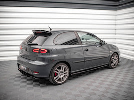 Maxton Design Gloss Black Side Skirts Diffusers Seat Ibiza Cupra Mk3 (2004-2008)
