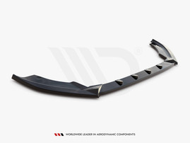 Maxton Design Gloss Black Front Splitter V.1 Seat Ibiza Mk5 (2017-2021)