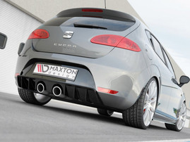 Maxton Design Gloss Black Rear Valance Seat Leon 2 Cupra/ Fr Facelift (2009-2012)