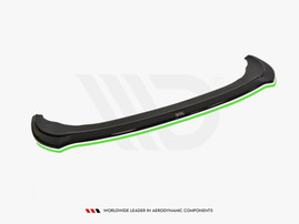 Maxton Design Gloss Black Front Splitter V.2 Seat Leon Mk2 Cupra / Fr (Facelift)