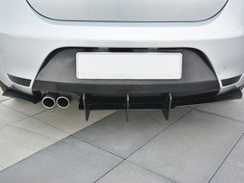 Maxton Design Rear Diffuser Rear Side Splitters V.2 Seat Leon Mk2 Cupra/Fr (2005-2012)