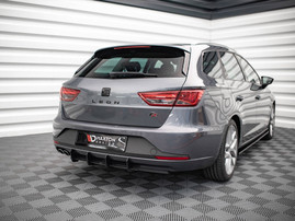 Maxton Design Black Street Pro Rear Diffuser Seat Leon Fr Mk3 (2012-2016)