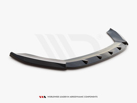 Maxton Design Gloss Black Front Splitter V.1 Seat Leon Fr / Cupra Mk3 (2012-2016)