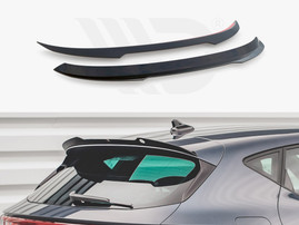 Maxton Design Gloss Black Spoiler Cap Seat Leon Fr Hatchback Mk4 (2020-)
