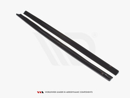 Maxton Design Gloss Black Side Skirts Diffusers Skoda Fabia Mk2 Rs (2010-2014)