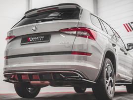 Maxton Design Gloss Black Rear Valance Skoda Kodiaq Sportline (2017-)
