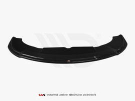 Maxton Design Gloss Black Front Splitter V.2 Skoda Octavia Mk2 VRS Facelift (2008-2013)