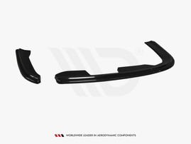 Maxton Design Gloss Black Rear Side Splitters Skoda Octavia Mk2 VRS Estate Facelift (2008-2013)