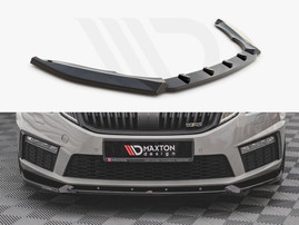 Maxton Design Gloss Black Front Splitter V.2 Skoda Octavia Rs Mk3 Facelift (2016-2019)