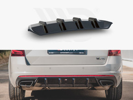 Maxton Design Gloss Black Rear Valance V.1 Skoda Octavia VRS Mk3/ Mk3.5 Hatchback/ Estate