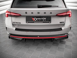 Maxton Design Gloss Black Rear Valance Skoda Octavia Rs Mk4 (2020-)