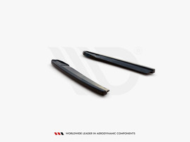 Maxton Design Gloss Black Rear Side Splitters V.4 Skoda Octavia Rs Mk4 (2020-)
