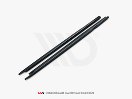 Maxton Design Gloss Black Side Skirts Splitters V2 Skoda Octavia Mk4 (2019-)