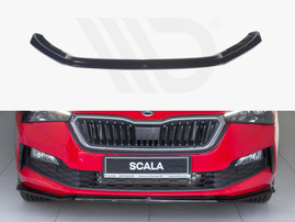 Maxton Design Gloss Black Front Splitter V.3 Skoda Scala (2019-Up)