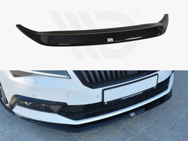Maxton Design Gloss Black Front Splitter V.1 Skoda Superb Iii