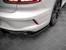 Maxton Design Black Street Pro Rear Side Splitters VW Arteon R (2020-)