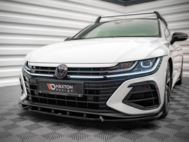 Maxton Design Gloss Black Front Splitter V.2 VW Arteon R (2020-)
