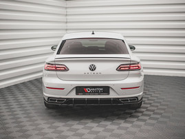 Maxton Design Black Street Pro Rear Side Splitters VW Arteon R-Line Facelift (2020-)