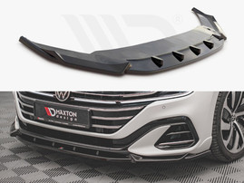 Maxton Design Gloss Black Front Splitter V.1 VW Arteon R-Line Facelift (2020-)