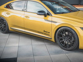 Maxton Design Black Maxton Racing Side Skirts Diffusers VW Arteon R-Line (2017-)