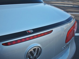 Maxton Design Gloss Black Spoiler Extension Cap VW Eos (2005-2010)