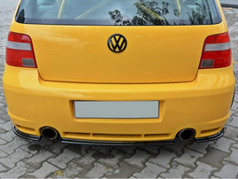 Maxton Design Gloss Black Central Rear Splitter VW Golf 4 R32