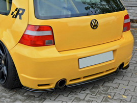 Maxton Design Gloss Black Central Rear Splitter VW Golf 4 R32