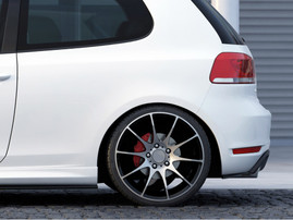 Maxton Design Gloss Black Rear Side Splitters VW Golf Vi GTI 35Th