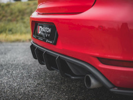 Maxton Design Black Racing Durability Rear Diffuser V2 VW Golf GTI Mk6 (2008-2012)