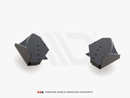 Maxton Design Black + Gloss Flaps Racing Durability Rear Side Splitters (+Flaps) VW Golf GTI Mk6 (2008-2012)