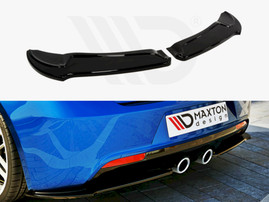 Maxton Design Gloss Black Rear Side Splitters VW Golf Vi R