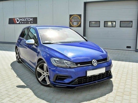 Maxton Design Gloss Black Front Splitter V.2 VW Golf R 7.5 (2017-19)